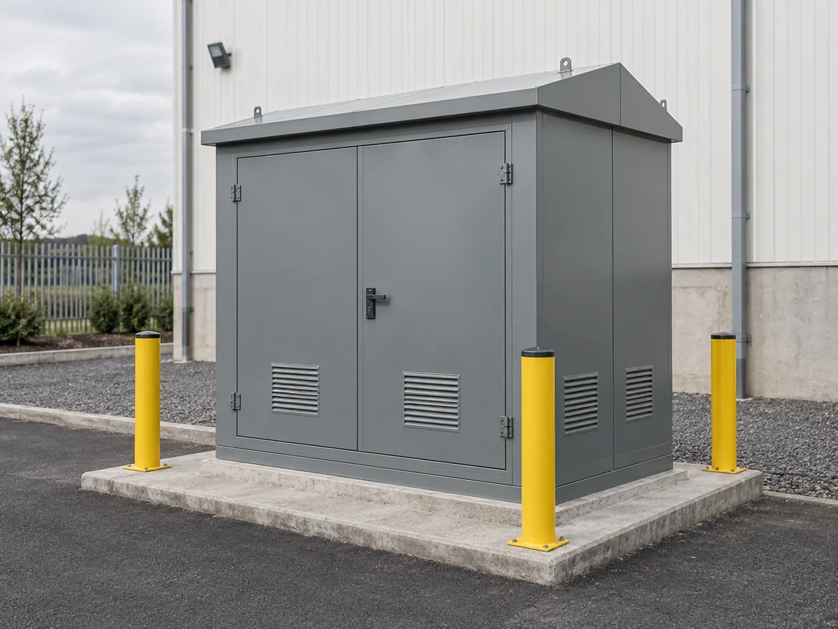 Illustrative electrical enclosure — AI-generated design concept