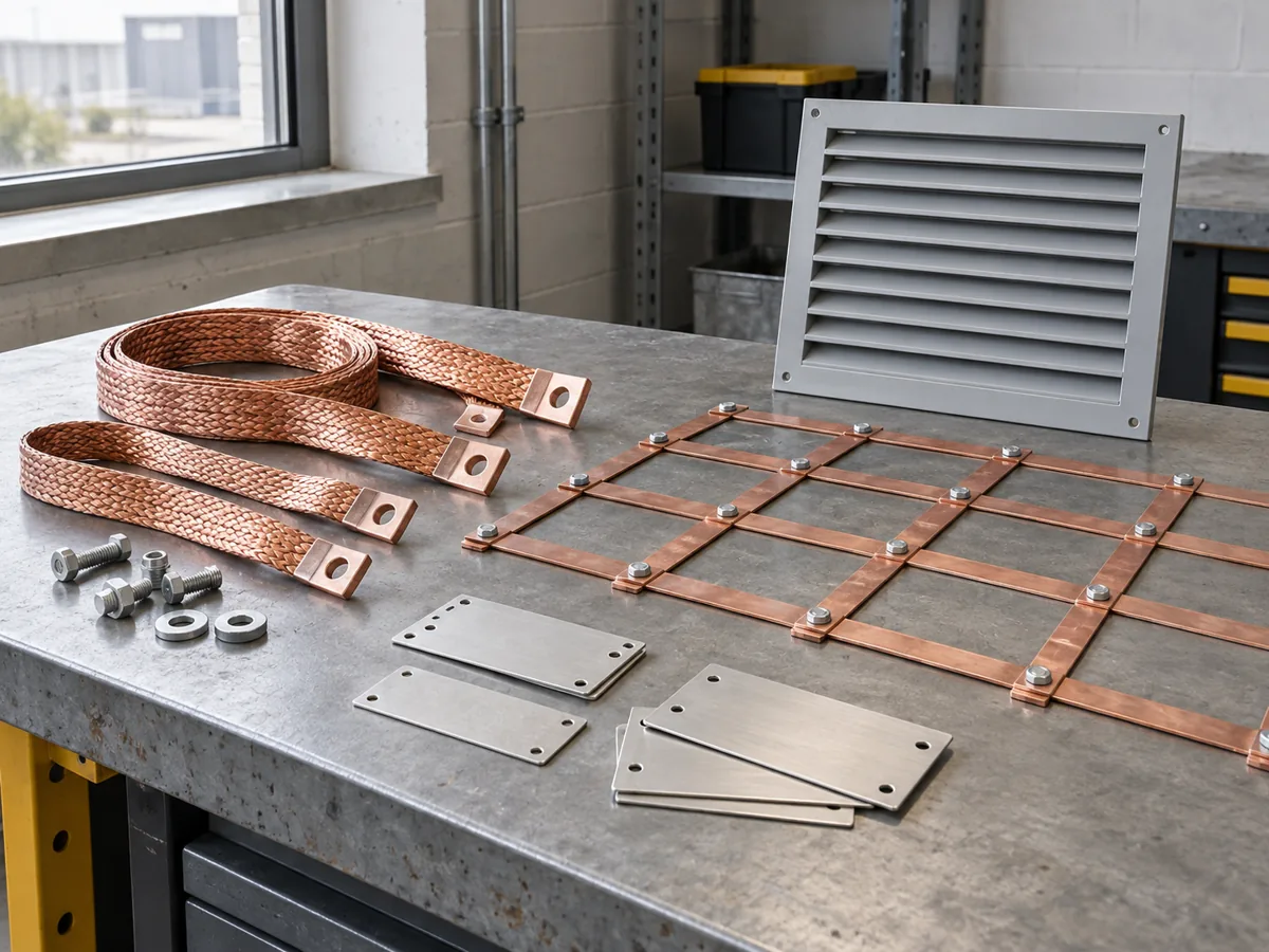 Illustrative electrical infrastructure products — AI-generated design concept